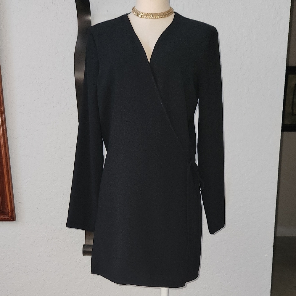 Zara Classic Black Long Sleeve Romper
